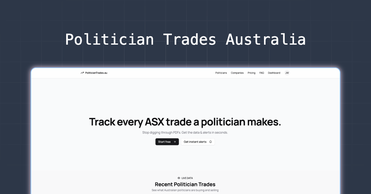 Politician Trades Australia